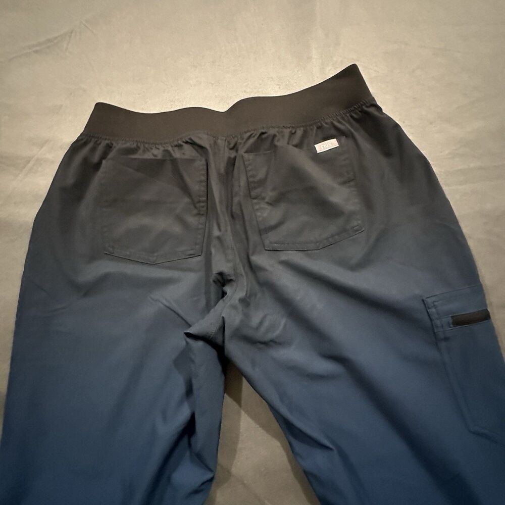 Figs Zamora Freex Lined Jogger Scrubs Womens M Ombre Blue Technical Pants - Picture 16 of 16